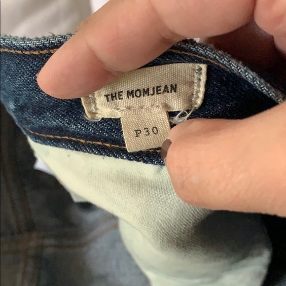 Madewell Petite Mom Jean in Downey Wash - Picture 6 of 8